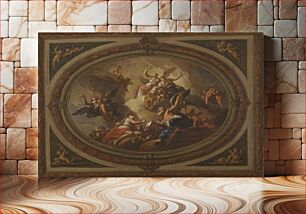 Πίνακας, Sketch for an oval ceiling