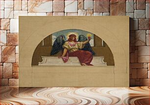 Πίνακας, Sketch for the Mural at Oberlin College, "The Spirit of Self-Sacrificing Love", Kenyon Cox