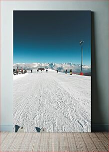 Πίνακας, Ski Slope with Mountain View Πίστα σκι με θέα στο βουνό