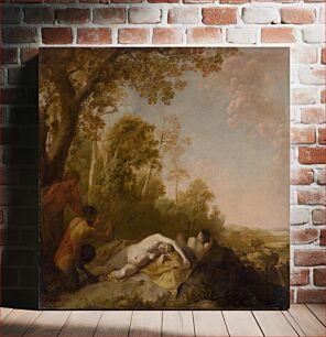 Πίνακας, Sleeping nymphs, Dirck Van Der Lisse
