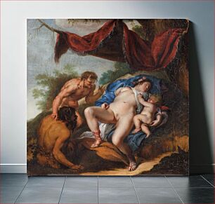 Πίνακας, Sleeping Venus with Cupid watched by satyrs