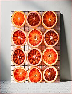 Πίνακας, Sliced Blood Oranges Πορτοκάλια Αίμα σε φέτες
