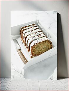 Πίνακας, Sliced Bread with Icing in Box Ψωμί σε φέτες με γλάσο σε κουτί