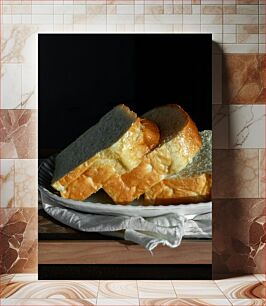 Πίνακας, Slices of Fresh Bread Φέτες φρέσκου ψωμιού