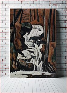Πίνακας, Smelt Brook Falls (1937) by Marsden Hartley