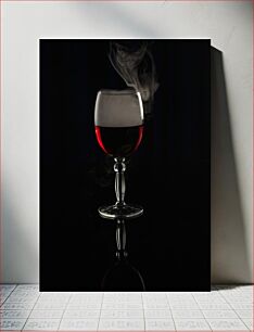 Πίνακας, Smoking Wine Glass Καπνιστικό ποτήρι κρασιού