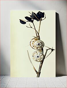 Πίνακας, Snails on Dried Plant Σαλιγκάρια σε αποξηραμένα φυτά