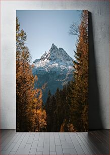 Πίνακας, Snow-capped Mountain in Autumn Χιονισμένο βουνό το φθινόπωρο