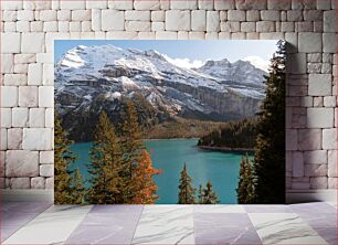 Πίνακας, Snow-Capped Mountains and Lake Χιονισμένα βουνά και λίμνη