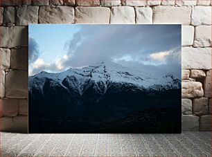 Πίνακας, Snow-capped Mountains at Dawn Χιονισμένα βουνά στην αυγή