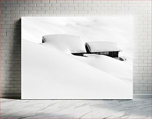 Πίνακας, Snow-covered Cabins Χιονισμένες καμπίνες