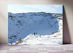 Πίνακας, Snow Covered Crater Χιονισμένος κρατήρας