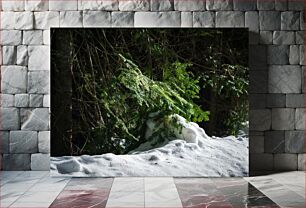 Πίνακας, Snow-Covered Forest Scene Σκηνή Χιονισμένο Δάσος