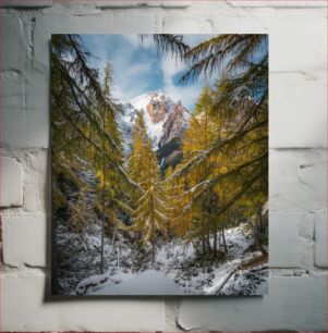 Πίνακας, Snow-Covered Mountain Forest Χιονισμένο ορεινό δάσος