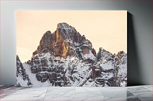 Πίνακας, Snow-covered Mountain Peaks at Sunrise Χιονισμένες βουνοκορφές στο Sunrise