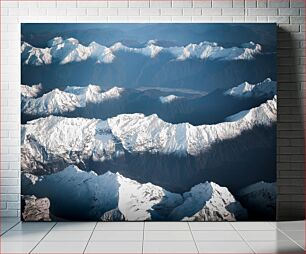 Πίνακας, Snow-Covered Mountain Range Χιονισμένη Οροσειρά