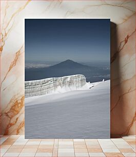 Πίνακας, Snow-Covered Mountain with Distant Peak Χιονισμένο βουνό με μακρινή κορυφή