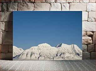 Πίνακας, Snow-Covered Mountains Under Clear Sky Χιονισμένα βουνά κάτω από καθαρό ουρανό