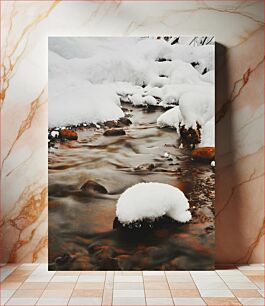 Πίνακας, Snow-covered Stream Χιονισμένο ρέμα