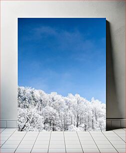 Πίνακας, Snow-covered Trees and Clear Blue Sky Χιονισμένα δέντρα και καταγάλανος ουρανός
