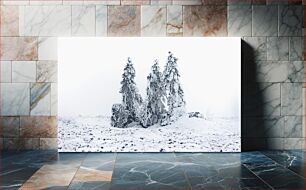 Πίνακας, Snow Covered Trees in a Winter Landscape Χιονισμένα δέντρα σε ένα χειμερινό τοπίο