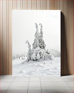Πίνακας, Snow-Covered Trees in Winter Landscape Χιονισμένα δέντρα στο χειμερινό τοπίο