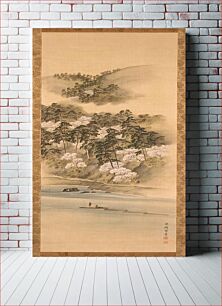 Πίνακας, Snow, Moon and Flowers: Cherry Blossoms at Arashiyama; Maples at Takao; Snow at Kiyomizudera by Genki