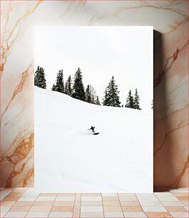 Πίνακας, Snowboarder in the Mountains Snowboarder στα βουνά