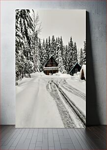 Πίνακας, Snowy Cabin in the Woods Snowy Cabin in the Woods