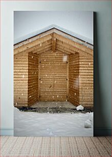 Πίνακας, Snowy Cabin Χιονισμένη καμπίνα