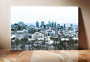 Πίνακας, Snowy Cityscape Χιονισμένο αστικό τοπίο