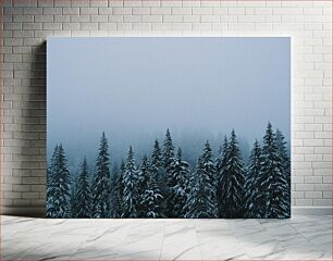 Πίνακας, Snowy Forest in Fog Χιονισμένο δάσος στην ομίχλη