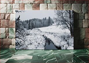 Πίνακας, Snowy Forest Landscape Χιονισμένο Δασικό Τοπίο