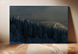 Πίνακας, Snowy Forest Landscape Χιονισμένο Δασικό Τοπίο