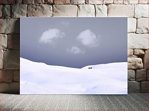 Πίνακας, Snowy Landscape with Cabin Χιονισμένο τοπίο με καμπίνα