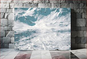Πίνακας, Snowy Mountain Landscape Χιονισμένο Ορεινό Τοπίο