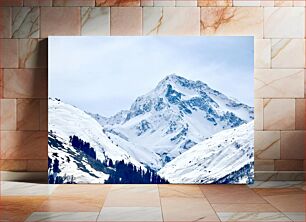 Πίνακας, Snowy Mountain Landscape Χιονισμένο ορεινό τοπίο