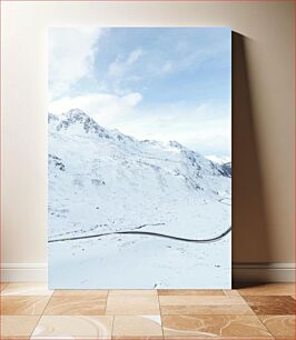 Πίνακας, Snowy Mountain Landscape Χιονισμένο Ορεινό Τοπίο