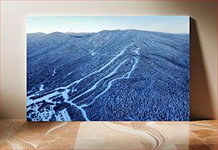 Πίνακας, Snowy Mountain Landscape Χιονισμένο Ορεινό Τοπίο