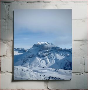 Πίνακας, Snowy Mountain Landscape Χιονισμένο Ορεινό Τοπίο