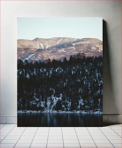 Πίνακας, Snowy Mountain Landscape Χιονισμένο Ορεινό Τοπίο