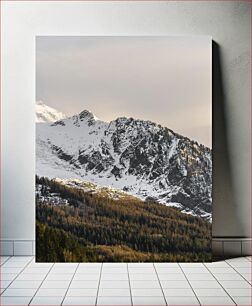 Πίνακας, Snowy Mountain Landscape Χιονισμένο Ορεινό Τοπίο