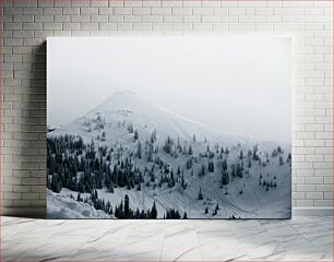 Πίνακας, Snowy Mountain Landscape Χιονισμένο Ορεινό Τοπίο