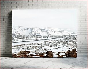 Πίνακας, Snowy Mountain Landscape Χιονισμένο ορεινό τοπίο