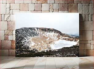 Πίνακας, Snowy Mountain Landscape Χιονισμένο Ορεινό Τοπίο