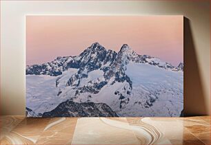 Πίνακας, Snowy Mountain Peaks at Sunset Snowy Mountain Peaks at Sunset