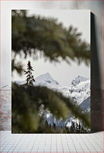 Πίνακας, Snowy Mountain Peaks Χιονισμένες βουνοκορφές