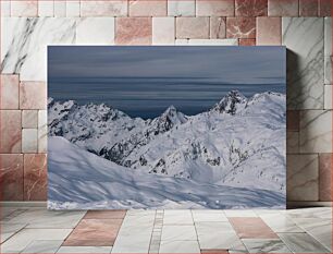 Πίνακας, Snowy Mountain Range Χιονισμένη Οροσειρά