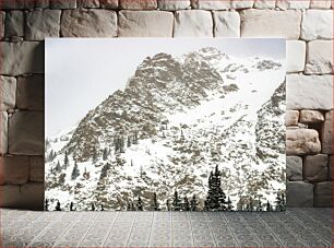 Πίνακας, Snowy Mountain Scene Snowy Mountain Scene