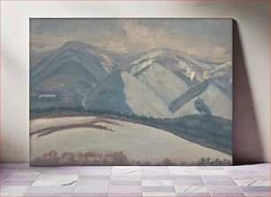 Πίνακας, Snowy mountains, Ivan Žabota